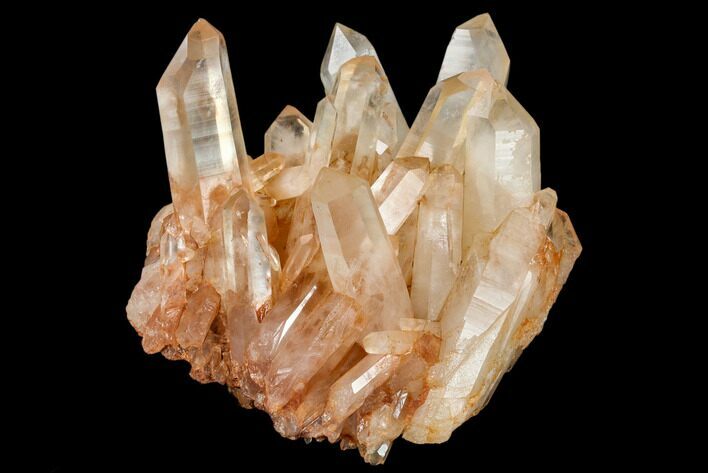 Tangerine Quartz Crystal Cluster - Madagascar #112815